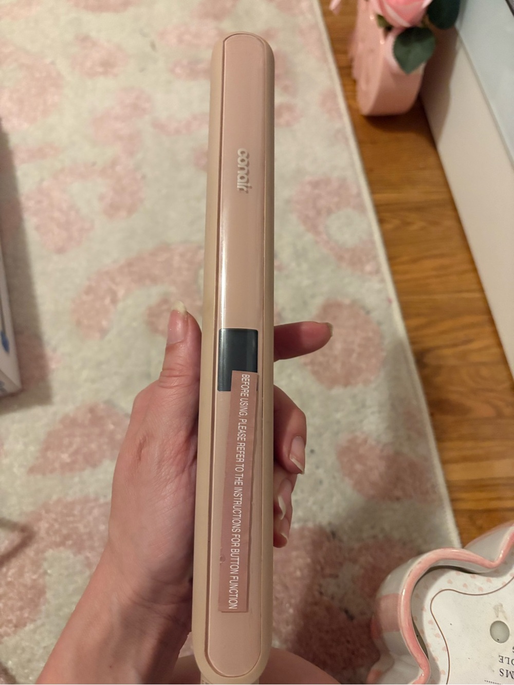 NWOB Conair Pink Compact Hair Straightener DIGITAL SEE DESC. Fully functional